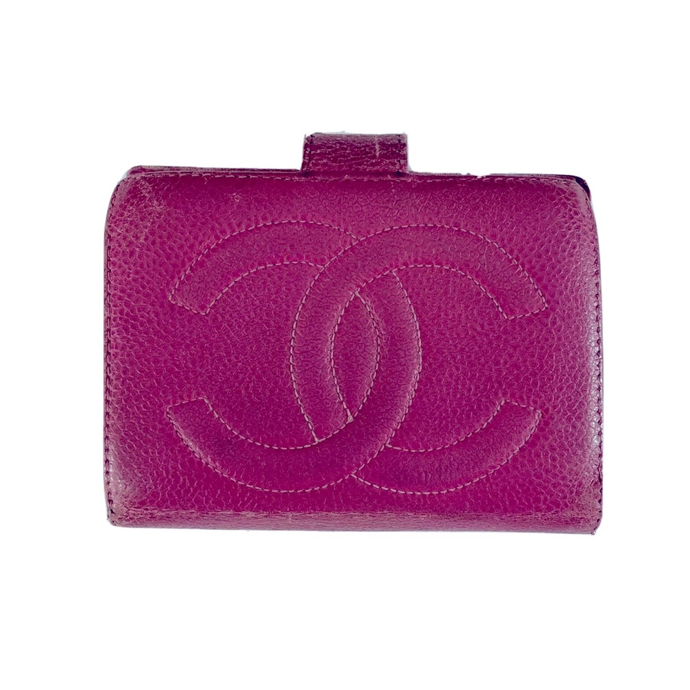 Chanel Pink Caviar Wallet